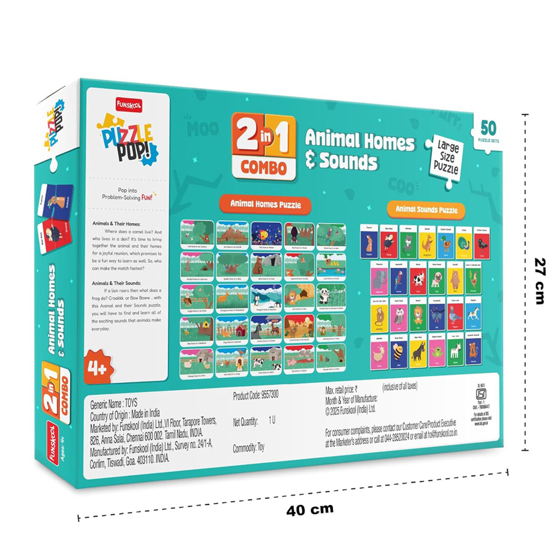 2 In 1 Combo Animal Homes & Sounds